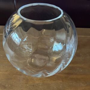 Lenox Crystal swirl rose bowl in perfect condition. Acid mark Lenox USA bottom